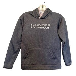 UNDER ARMOUR Sweatshirt Loose Girls Youth Medium Gray